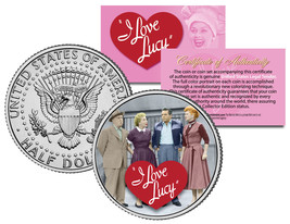I Love Lucy &quot;Cast&quot; JFK  Kennedy Half Dollar US Coin *Officially Licensed* - £6.69 GBP