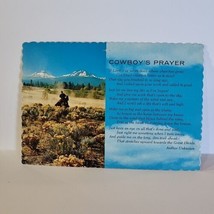 Cowboy&#39;s Prayer Western Poem Religious Vintage Postcard  - £3.86 GBP