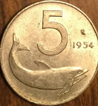 1954 Italy 5 Lire - £1.47 GBP