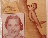 Vintage Woodpecker Song Sheet Music Kate Smith 1940 - £4.68 GBP