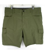 Orvis Tech Cargo Shorts Mens 40x10&quot; Flat Front Flap Pockets Fishing Hiki... - $9.88