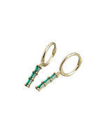 Anyco Earrings Bohemian Long Tassel Geometric Crystal Zircon Huggie Gold... - €21,49 EUR