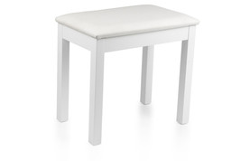 Frameworks Traditional Wooden Piano Bench In White - £63.94 GBP