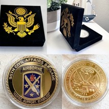 US ARMY 95th Civil Affairs Brigade Challenge Coin with velvet case - £15.58 GBP