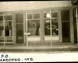 RPPC Marengo Indiana IN - Post Office Street View - UNP Postcard T17 - $36.13