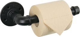 Livabber Industrial Pipe Toilet Paper Holder - Vintage Style DIY Wall Mount Roll - £15.76 GBP