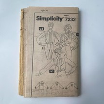 Simplicity 7232 Sewing Pattern Size 14 Blouse 1980s Misses Shirt Top Vintage - £7.76 GBP