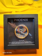 2021 Niue Burning Phoenix Black Proof 2 oz .999 silver coin  Only 500 made NEW - £186.33 GBP