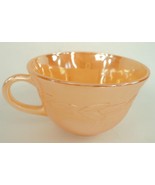 Vintage Fire King Anchor Hocking Peach Lustre Laurel Leaves Coffee Mug/Cup - £3.90 GBP