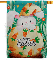 Hiding Easter Bunny - Impressions Decorative House Flag H192351-BO - £29.55 GBP
