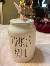 NEW RAE DUNN DISNEY TINKER-BELL SMALL JAR CANISTER SNACK COOKIE JAR - $34.64