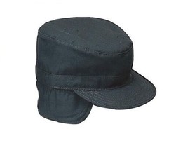 New Dla Black Cold Weather Combat Night Ops Patrol Cap W/ Ear Flaps All Sizes - £17.01 GBP