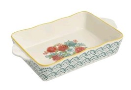 Pioneer Woman BLOSSOM JUBILEE ~ 8.5 x 11.5 ~ 2.3 Qt. ~ Rectangular Ceram... - £28.31 GBP