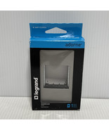 Legrand Adorne 1 Gang Screwless Wall Plate. Magnesium Gris. - $13.66 CAD