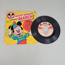 Walt Disneys Mickey Mouse Club Mickey Mouse March 45 RPM Record Vintage ... - £7.17 GBP