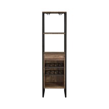 Narik Wine Rack, Weathered Oak Finish - $268.00