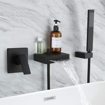 Kes Tub Faucet Wall Mounted With Waterfall Spout, Tub Filler, Held Shower Head. - £103.50 GBP