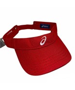 ASICS Womens Red Mesh Visor - One Size Fits Most ZC981-23 NWT - £11.34 GBP