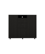 Double Door Cabinet Dresser Quizz, Bedroom, Black - $731.99