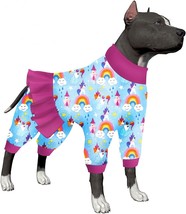 Large Dog Pjs, Anti Licking Cotton Dog Bodysuit,Uv&amp;Post Operative Protec... - $41.99