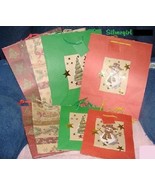 Set of 8 Christmas Gift Bags 4-10 x 13&quot;: 4 7 X 9&quot; - £11.98 GBP