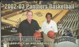 ORIGINAL Vintage 2002 Pittsburgh Panthers Basketball Pocket Schedule Ben... - $9.89