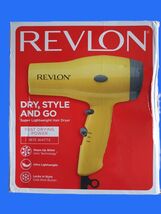 Revlon RVDR5260 Compact Hair Dryer Yellow Lightweight 2 Heat/Speed 1875-... - $19.99