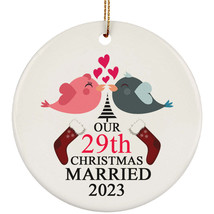 29th Wedding Anniversary 2023 Ornament Gift 29 Years Christmas Married T... - £11.64 GBP