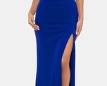 Xscape Evening Ruffle Off the Shoulder Ruched Gown sweetheart neck Blue ... - $93.49