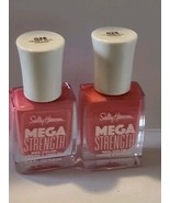 2 Sally Hansen Mega Strength Nail Polish Color- Money Pink Power #026 - $190.55 MXN