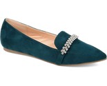 Journee Collection Women Pointed Toe Ballet Flats Kyrah US 8M Faux Suede - $37.62