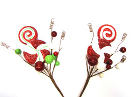 Darice Christmas Floral Candy Berry Pick - £15.99 GBP