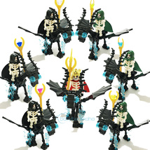 14PCS MiniFigures Death mage+King with Skeleton DEATH HORSE Army Bricks MOC Toys - £25.15 GBP