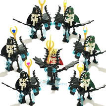 14PCS MiniFigures Death mage+King with Skeleton DEATH HORSE Army Bricks MOC Toys - £24.07 GBP