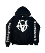 Vetements Double Anarchy Size XL Black Noir Hoodie Replacement Drawstring - $483.72