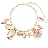 Private Island 18k Gold Plated Assorted Shell Necklace - Ettika Gold - $1,658.38 MXN