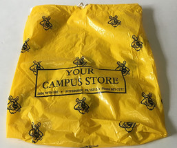 Vintage Pitt your campus store plastic bag with drawstring old panther logo - £15.58 GBP