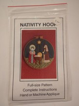 Pieceable Kingdom Applique Sewing Pattern Nativity Hoop 14&quot; Vintage 7964... - £10.45 GBP