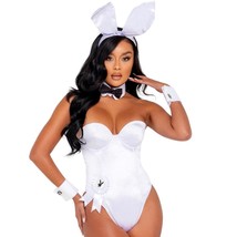 Playboy Bunny Costume Set Bodysuit Rabbit Ears Tail Cuff Links Bow Tie PB127W - £102.22 GBP