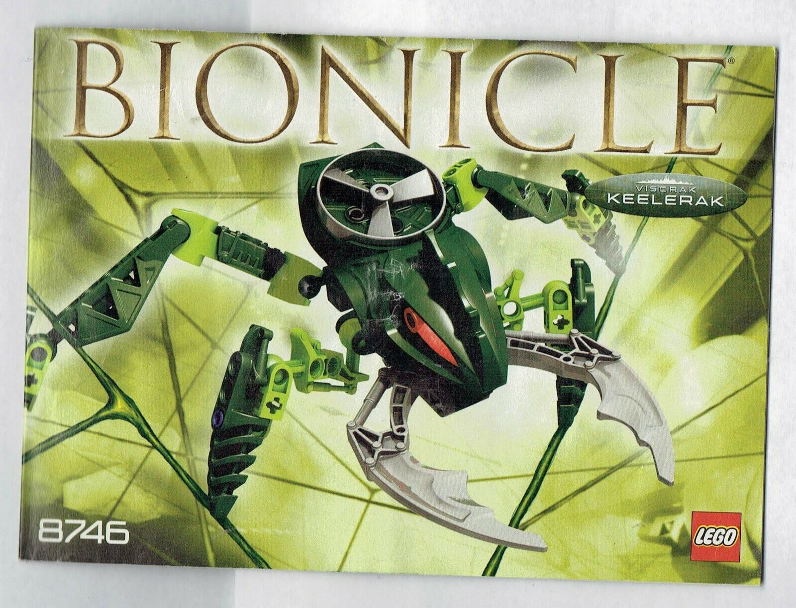 Primary image for LEGO Bionicle Visorak Keelerak 8746 instruction Booklet Manual ONLY