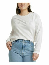 Levi&#39;s Ladies Trendy Plus Size Glitter-Logo Sweatshirt White Plus Size 1X - £23.22 GBP