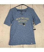 New England Patriots NFL Medium 47 Brand Casual T-Shirt Blue New Women - $20.92 CAD