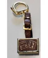 Vintage Keychain Photo Book Locket souvenir suitcase Roma Paris Milan Ne... - $460.95 MXN