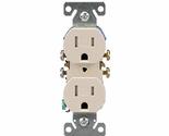 EATON TR270W Duplex Grounding Receptacle, White - £7.96 GBP