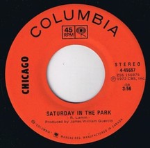 Chicago Saturday In The Park 45 rpm Alma Mater Canadian Pressing - £3.88 GBP