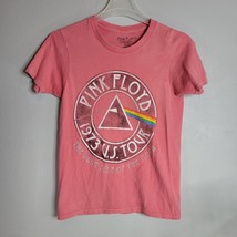 Pink Floyd Adult Shirt XS Pink Short Sleeve 1973 US Tour Dark Side Shirt - £10.97 GBP