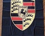 Porsche Flag Black Vertical 3X5 Ft Polyester Banner USA - £12.57 GBP