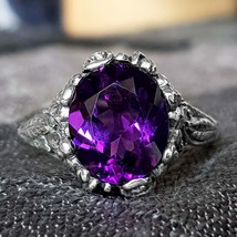 Natural Amethyst Ring in Silver925 - £222.97 GBP