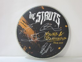 THE STRUTS Autographed Drum Head - Young &amp; Dangerous Tour 2019 - $148.49