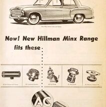 1954 Hillman Minx AC Delco Import Advertisement Autocar Automobilia DWPP12B - €9,29 EUR